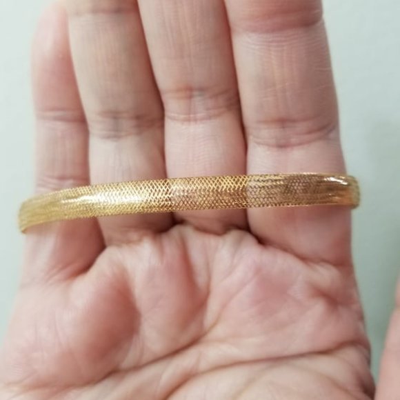 Bracelet mesh style 18k gold - Picture 3 of 14